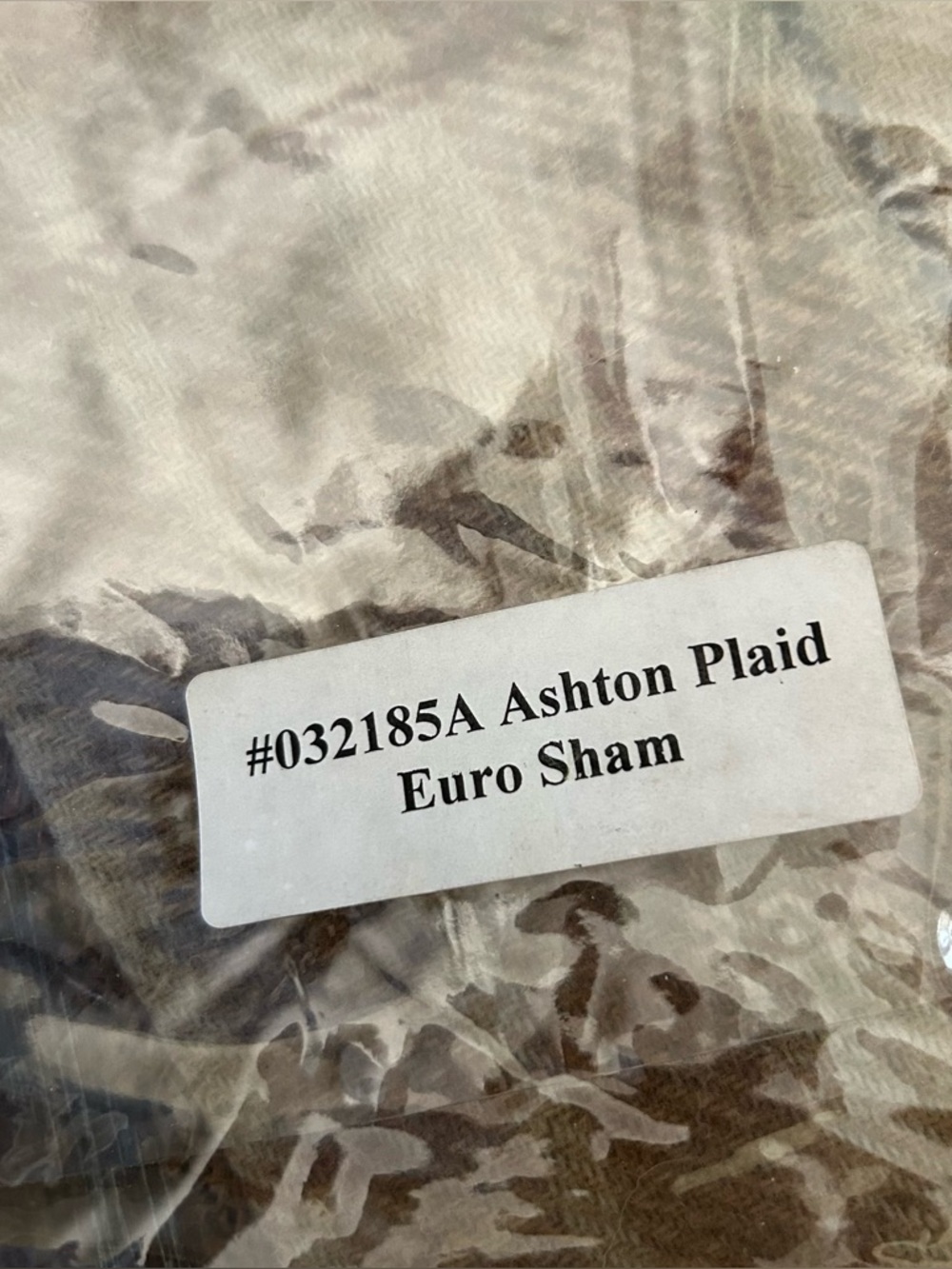 VTG Ethan Allen Tartan Plaid Wool Cotton Euro Sham Set of 2  25x25 Made in USA - Picture 9 of 11